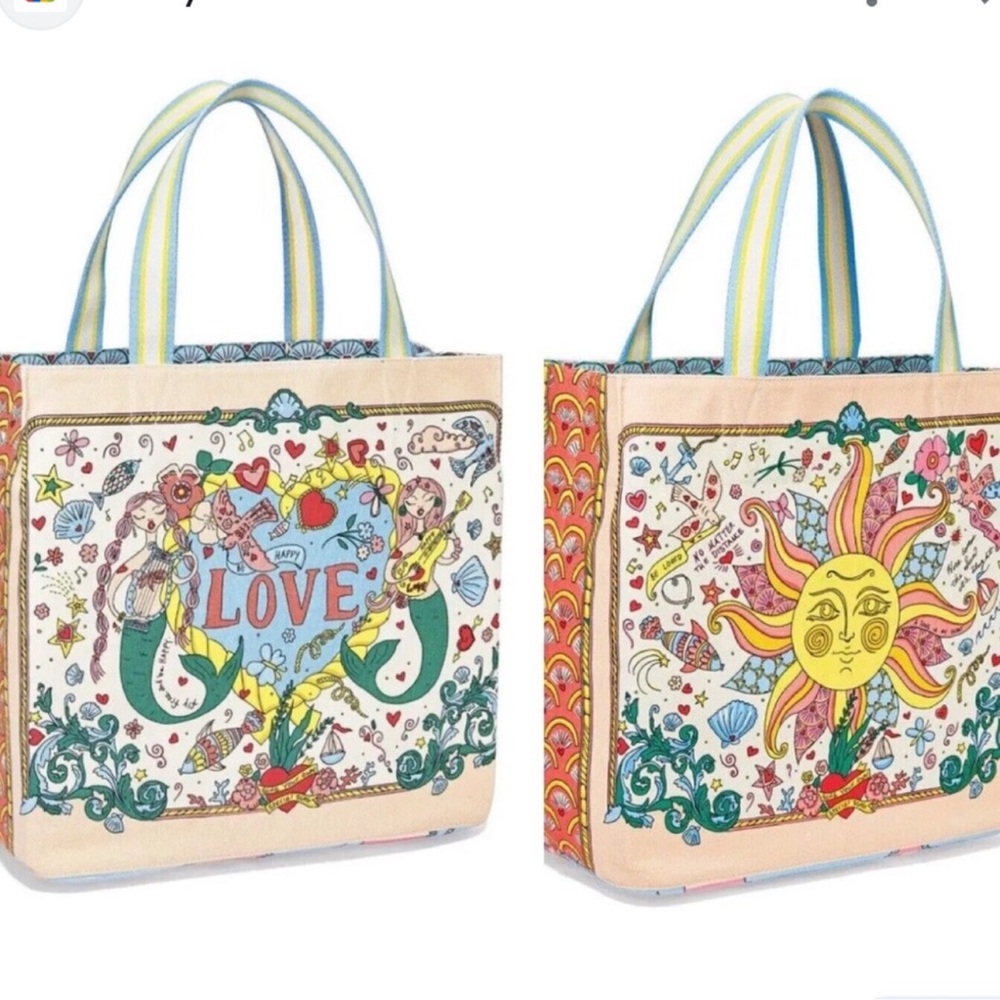NWT Brighton Mermaid Siren Song Canvas Tote
